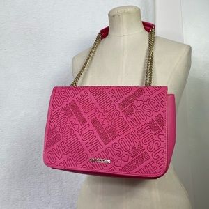 Love Moschino Borsa Logo Stamp pink authentic purse
